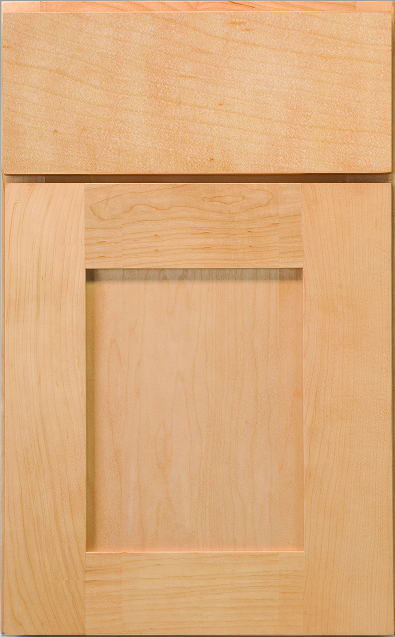 Frameless Seneca Maple Natural Cabinet Door